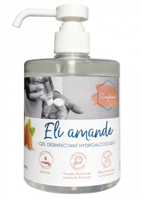 Gel hydroalcoolique désinfectant Eli amande - SIMPLEMENT