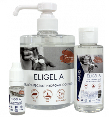 Gel hydroalcoolique désinfectant Eligel A