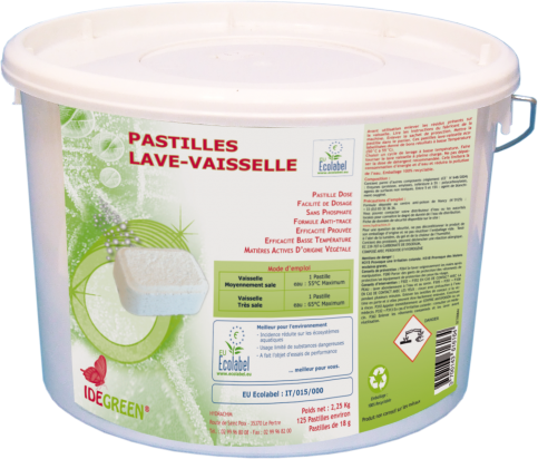 Pastilles Lave-vaisselle Ecolabel - IDEGREEN