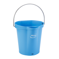 Seau gradué, bec verseur, 6 L, Bleu