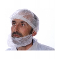 Cache barbe PLP non tissé blanc