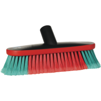 Brosse ovale à passage d'eau, 270 mm, Souple/fleuré, Noir