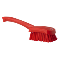 Brosse à main, manche court, 270 mm, Dur, Rouge