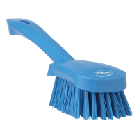 Brosse à main, manche court, 270 mm, Dur, Bleu