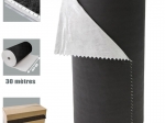 Tapis absorbant tous liquides, avec voile extra renforcé, Triple épaisseur, NOIR